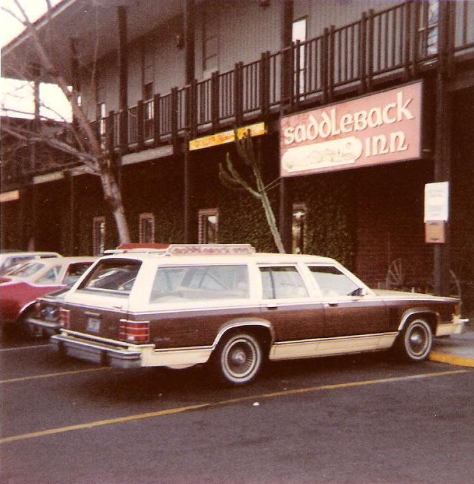 Saddleback Inn company station wagon that was used to pick up guests.