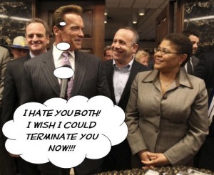 Arnold Schwarzenegger versus Darrell Steinberg and Karen Bass
