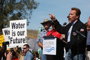 Arnold Schwarzenegger loves water