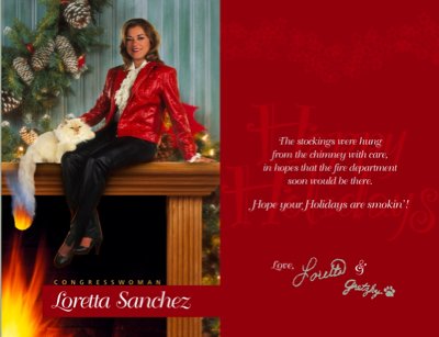 Loretta Sanchez Christmas Card 2004