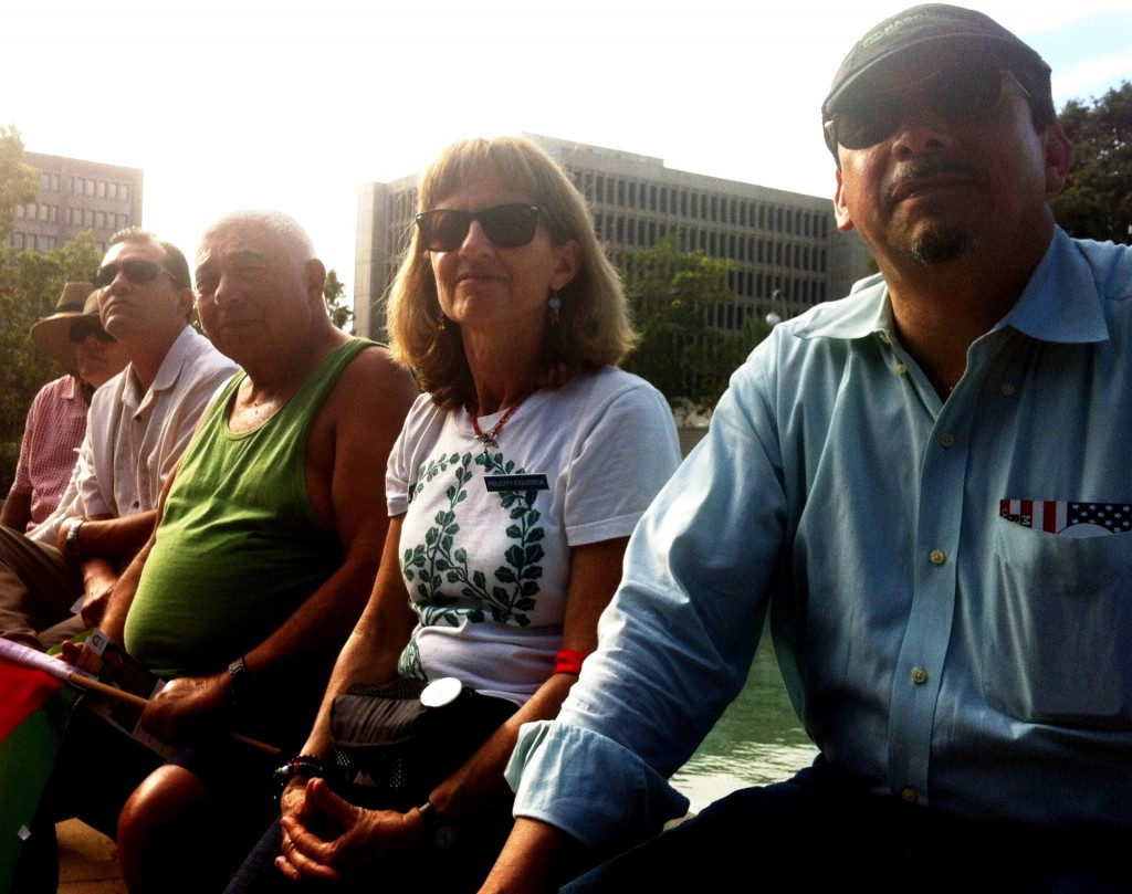 Dream @ 50 rally -- organizer Felicity Figueroa and others observe events