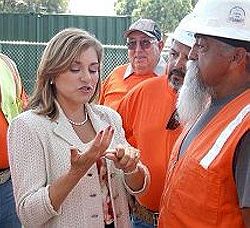 It was no surprise that Rep. Loretta Sanchez (CD 47) supported government-run healthcare in yesterday's "town hall meeting".  It appears that Sanchez has been put on a leash by her Big Labor masters. Locally, Big Labor is pushing hard for government-run healthcare using a front group - Health Access California (HAC), whose Board includes representatives of Big Labor and the radical left (including ACORN). Big Labor has become the New Tammany Hall, a corrupt government worker union machine that buys and controls votes. Loretta Sanchez is a big recipient of Big Labor cash.  